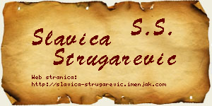 Slavica Strugarević vizit kartica